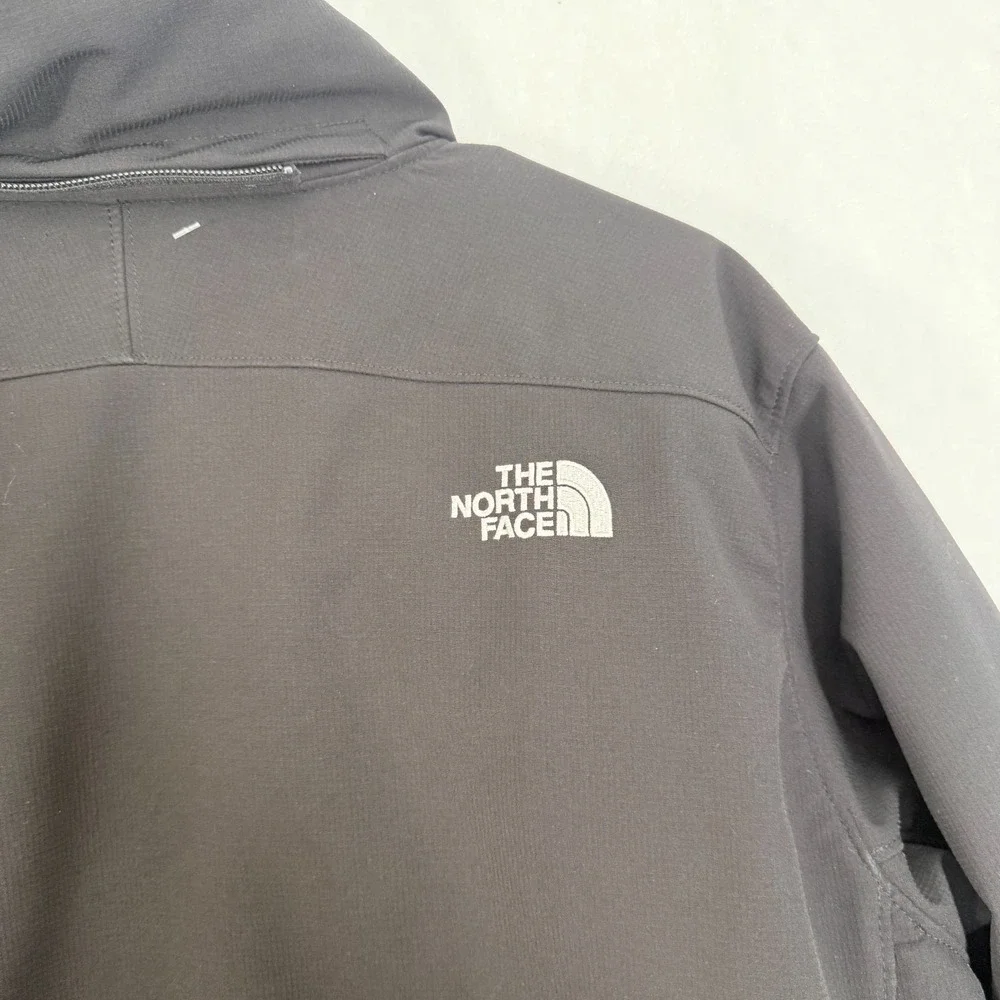 The North Face Jacket Mens XL Black Apex Softshell Quilted Line Windbreaker